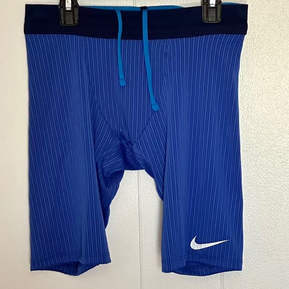 Nike Pro Elite Team USA Running Half Tights Blue Mens Size Small - Picture 1 of 3